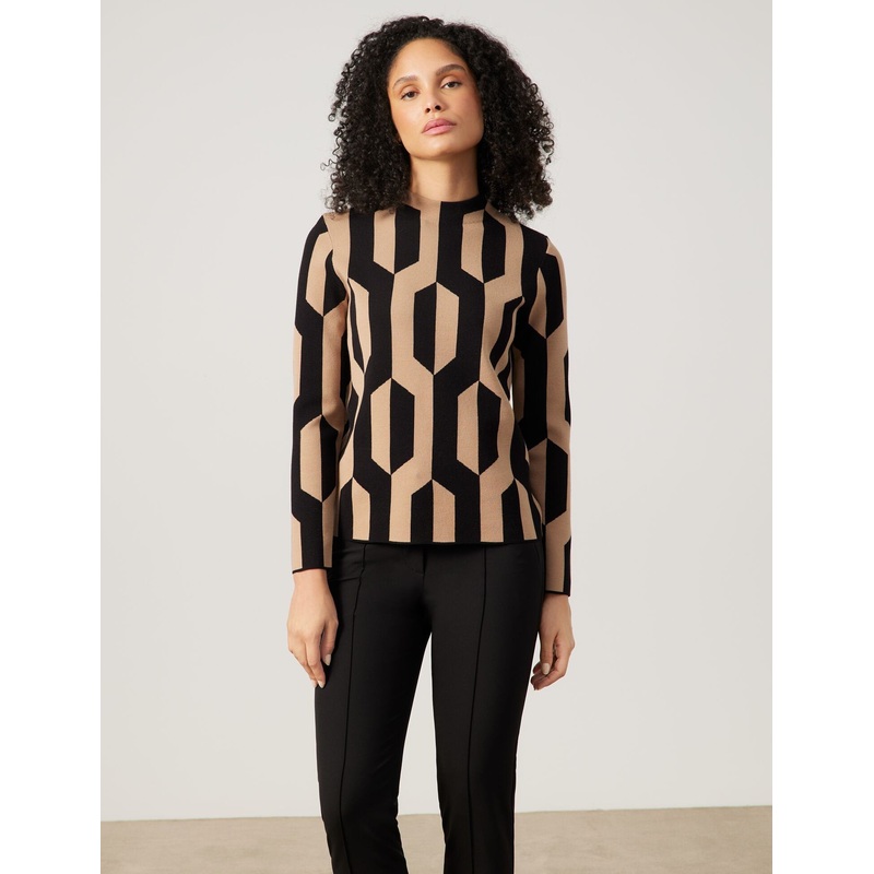 Soft Jumper In A Jacquard Knit