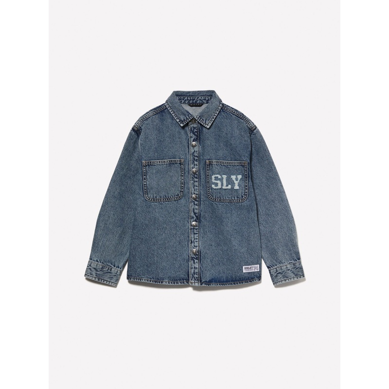 Denim Shirt With Logo