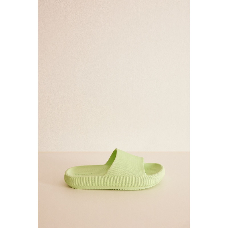 Green Eva Rubber Flip Flops