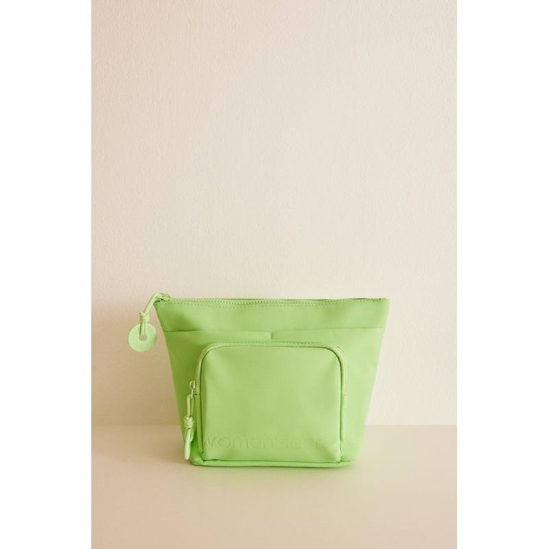 Large Green Rubber Toiletry Bag
