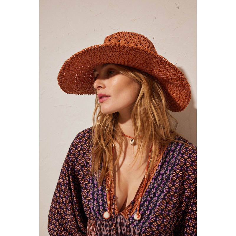 Rustic Openwork Hat