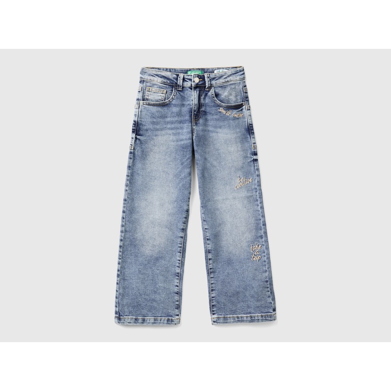 Straight Leg Jeans In "Eco-Recycle" Denim