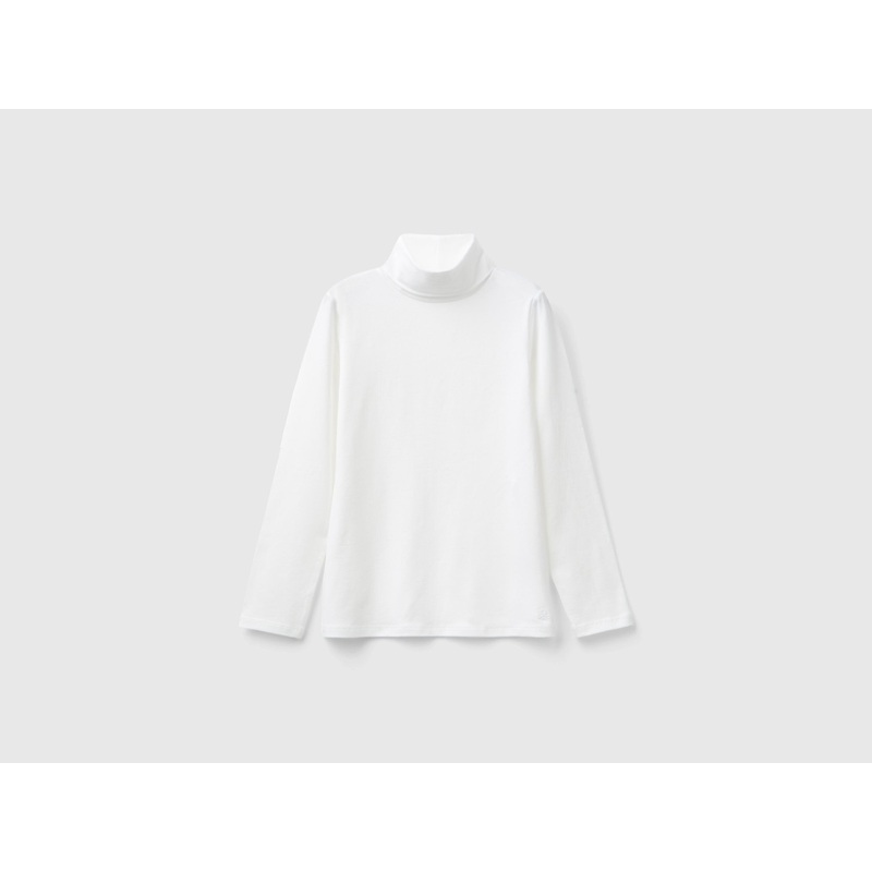Stretch T-Shirt With High Neck