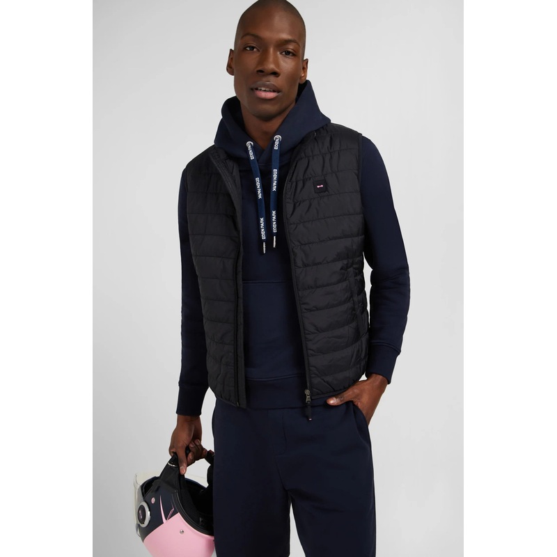 Black Sleeveless Down Jacket