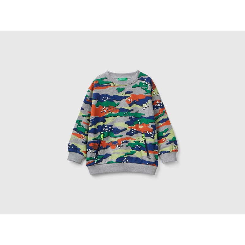 Camouflage Print Sweatshirt