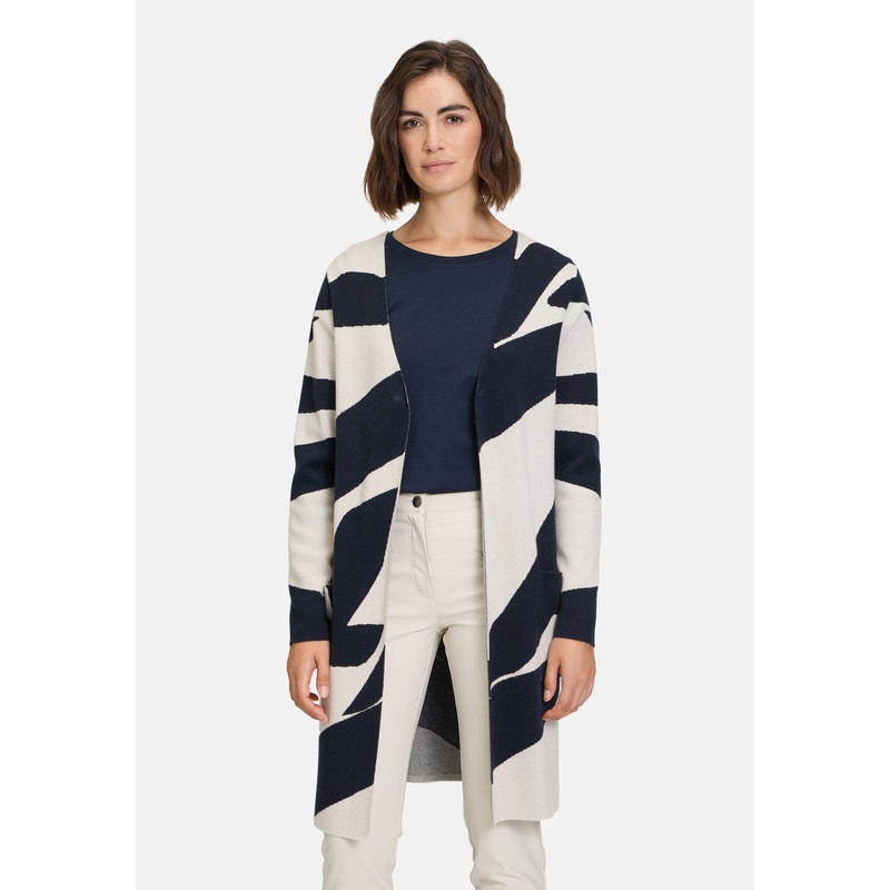 Knitted Coat With Jacquard