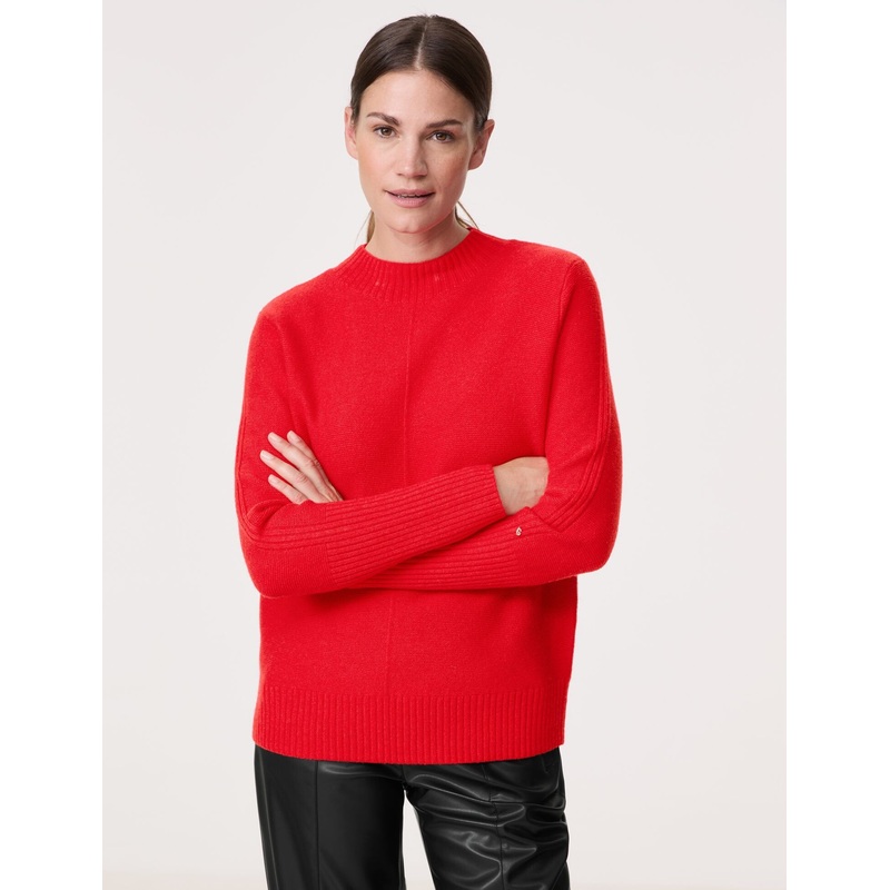 Knitted Sweater With Wool Content
