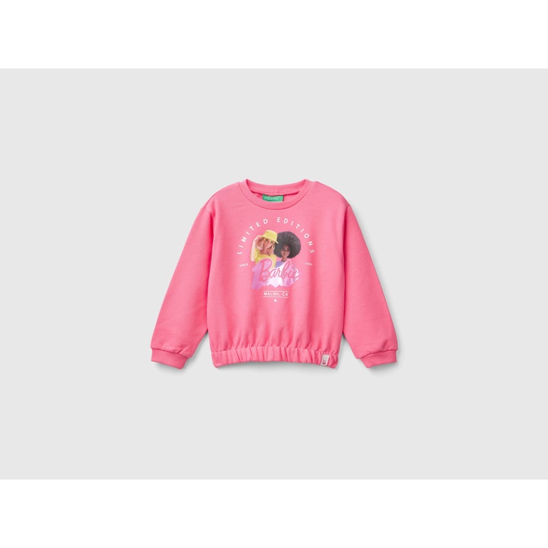 Pink Barbie Sweatshirt With Glossy Print