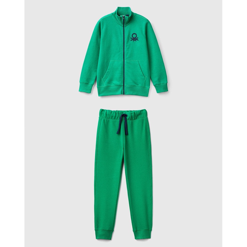 Pure Cotton Sweatshirt With Zipper Tracksuit