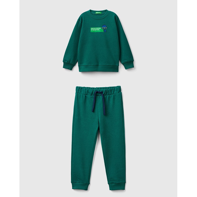 Sweatshirt In 100% Organic Cotton Tracksuit