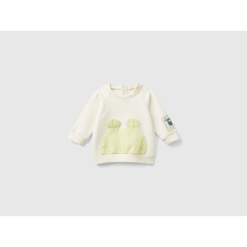 Sweatshirt With Pocket And Applique