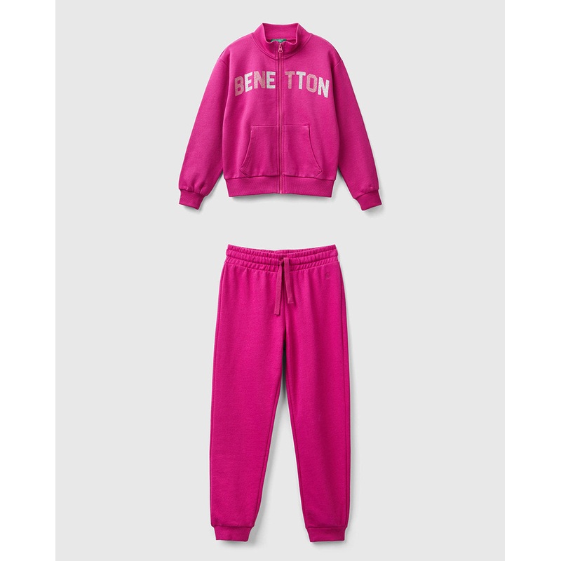 Sweatshirt With Zip And Collar Tracksuit