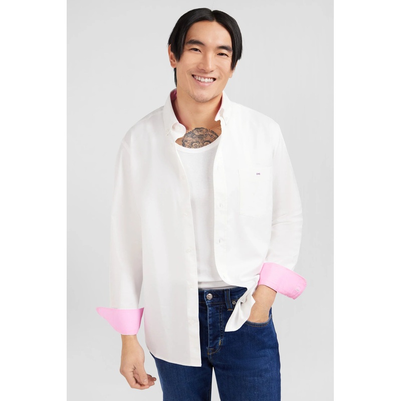 White Cotton Twill Shirt