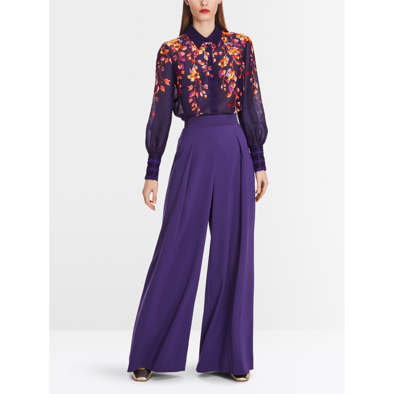 Worchester Trousers With Pleated Waist