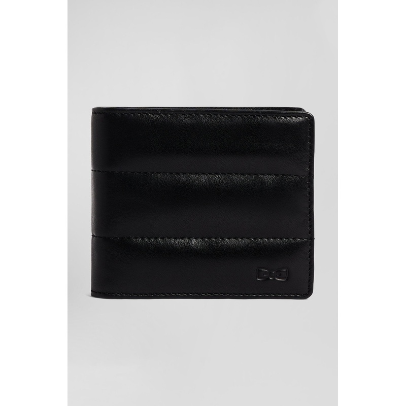 Black Quilted Leather Card Holder