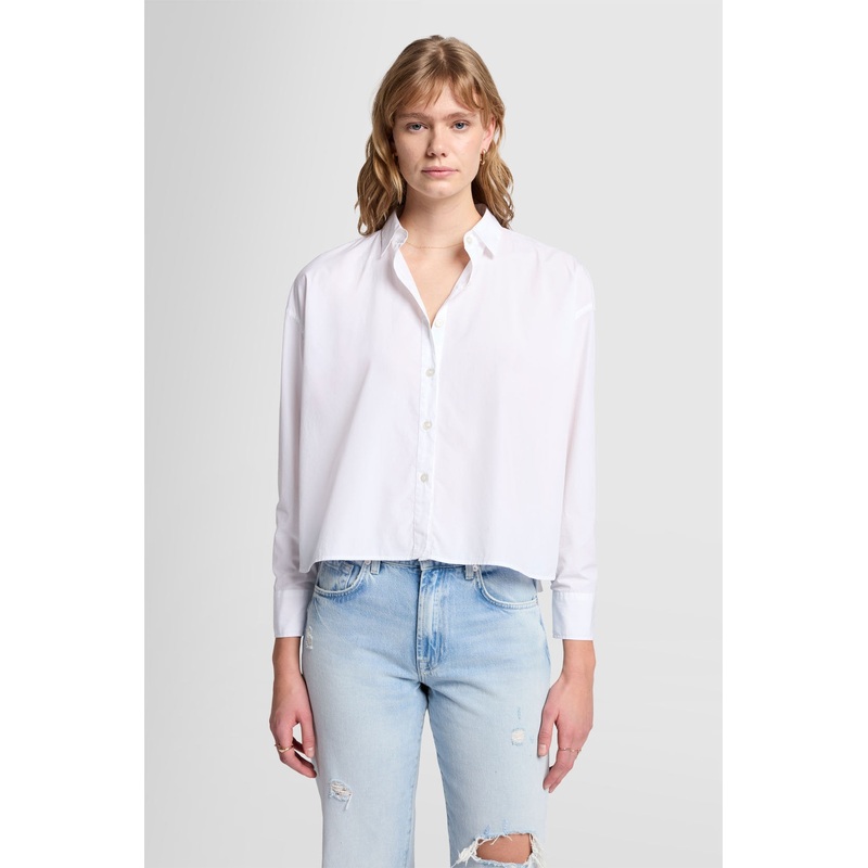 Cropped Shirt Cotton White