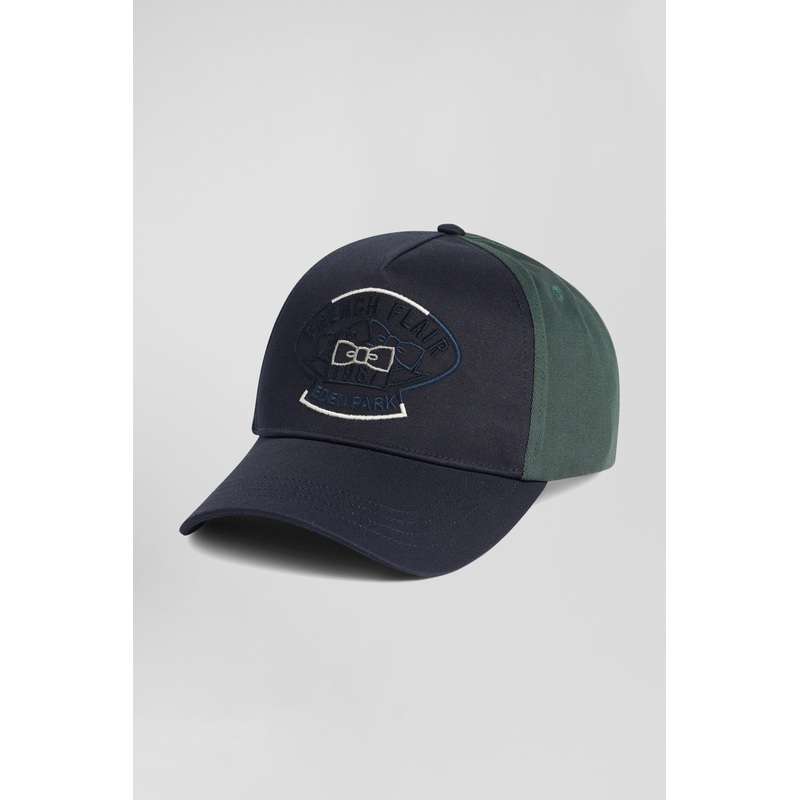 Green Bicolour Cotton Cap