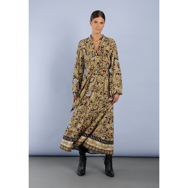 Ornament Print Maxi Dress