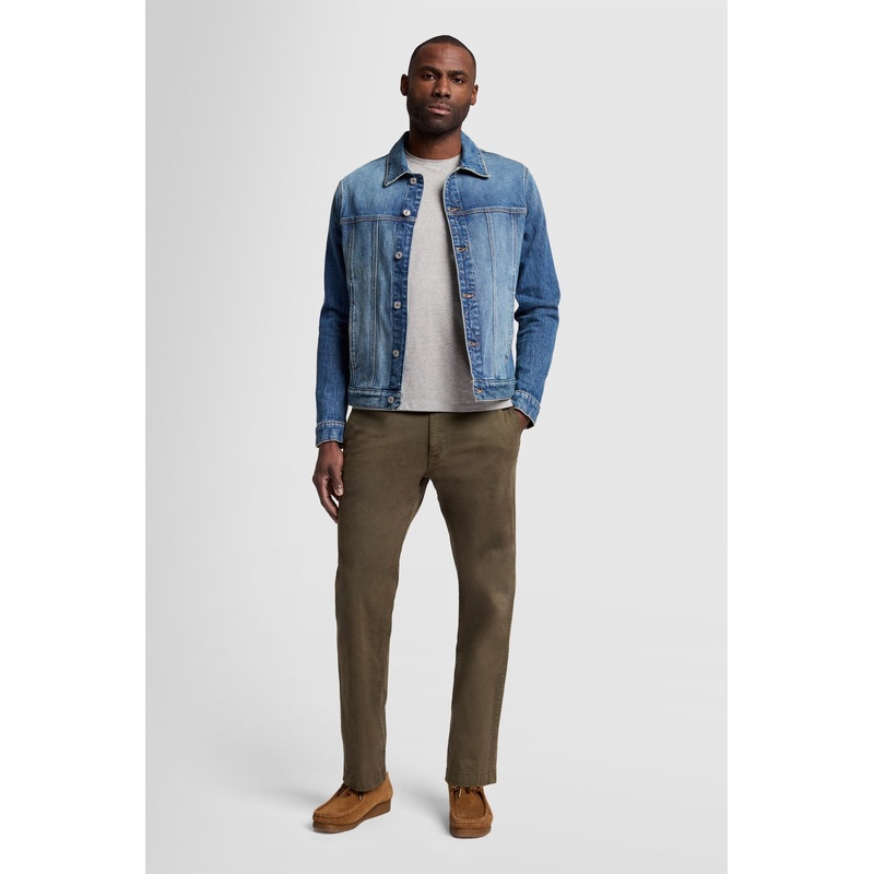 Straight Chino Comfort Twill Nori Green
