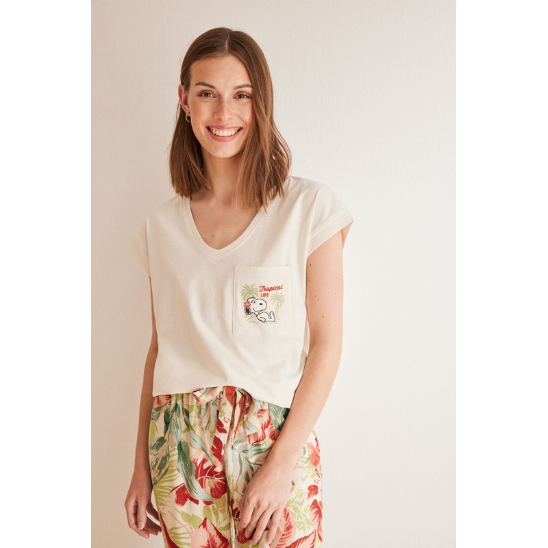 100% Cotton Short Sleeve Snoopy T-Shirt