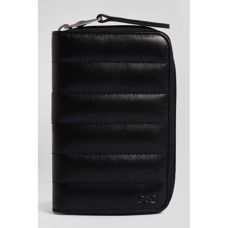 Black Leather French Wallet