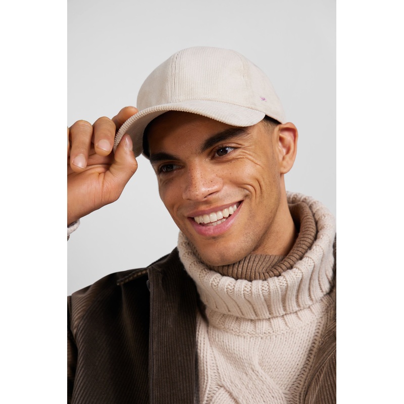Ecru Corduroy Cap