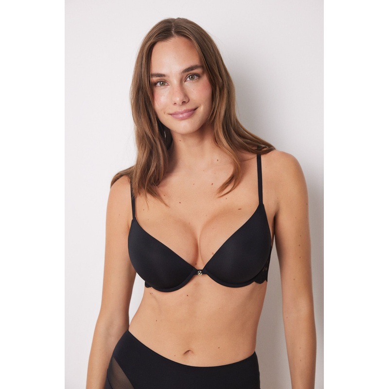 Gorgeous Black Push Up Soft Bra In Different Cup Sizes