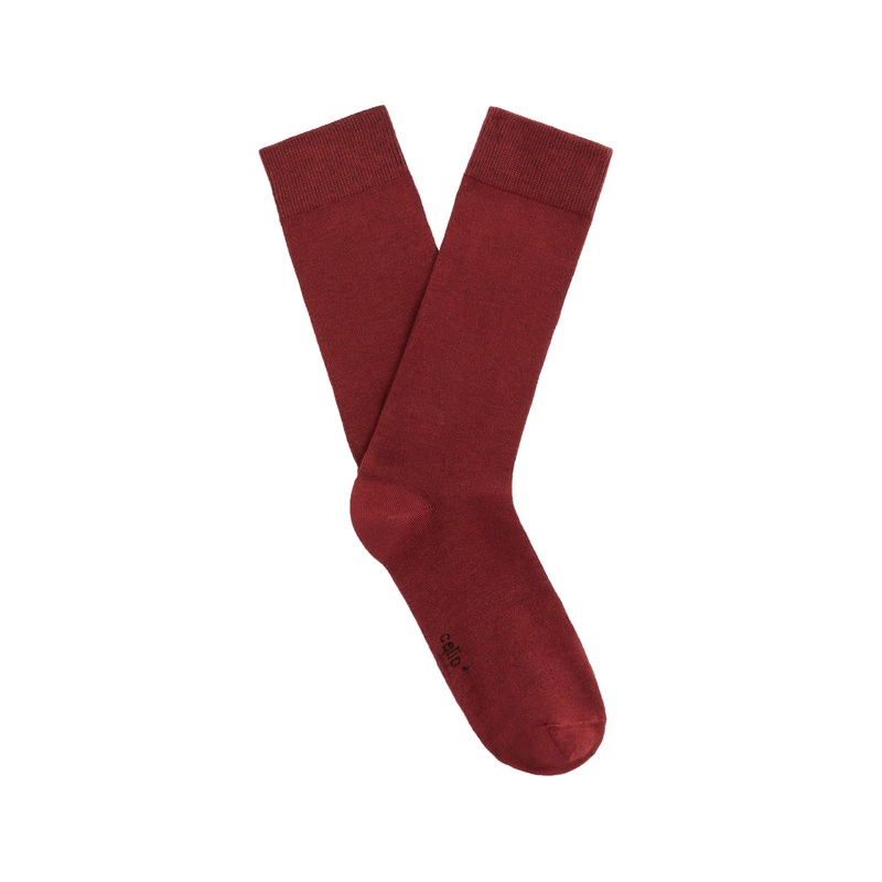 High Cotton Socks - Burgundy