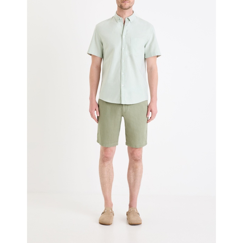 Linen Bermuda - Sage Green