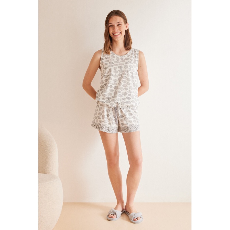 100% Cotton Swabs Short Pajamas