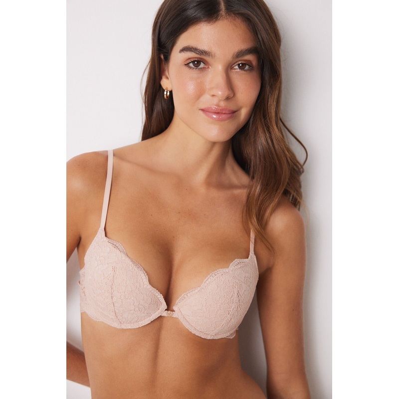 Beautiful Pink Lace Bra