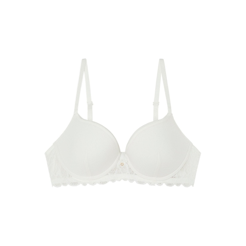 Beautiful White Tulle Lace Bra In Different Cup Sizes