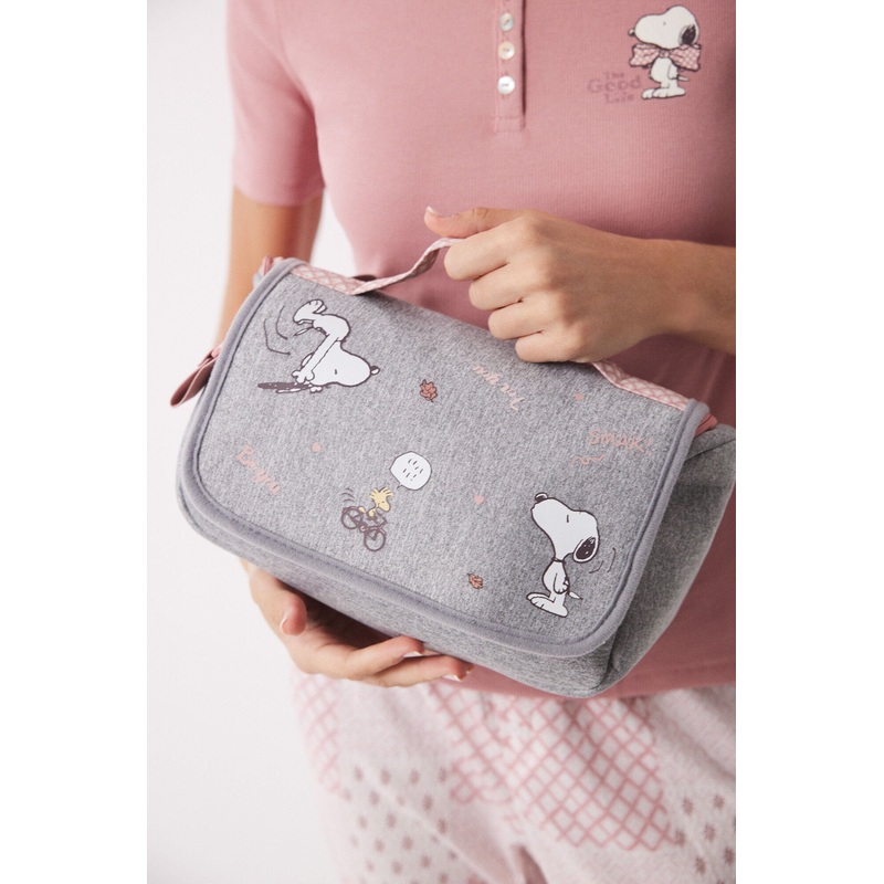 Big Snoopy Gray Beauty Case