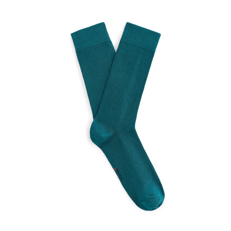 High Cotton Socks - Petrol Blue