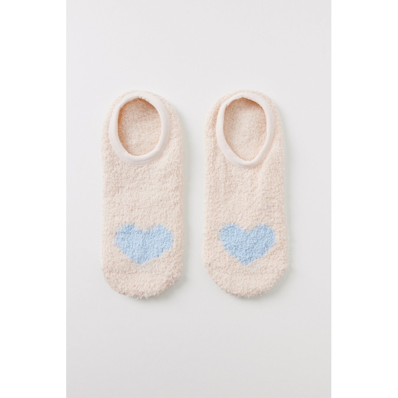 Invisible Socks Beige Fur