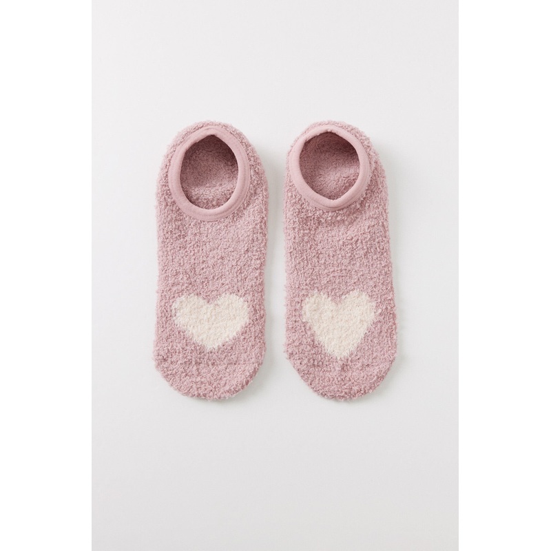 Invisible Socks Pink Fur