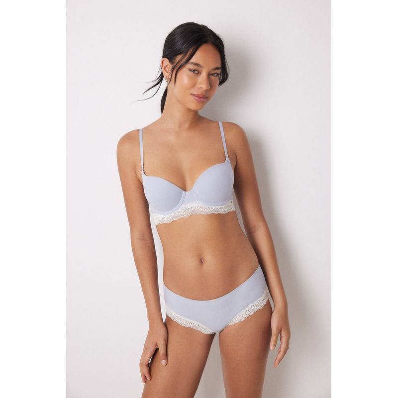 Light Blue Cotton Wide Side Panty