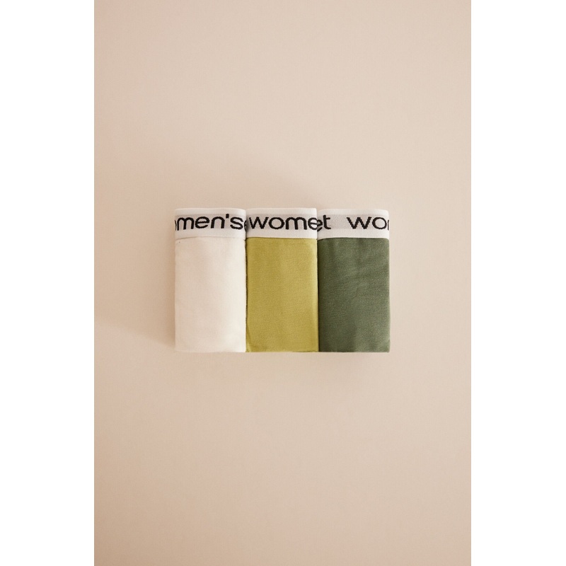 Pack Of 3 Classic Cotton Panties With Logo