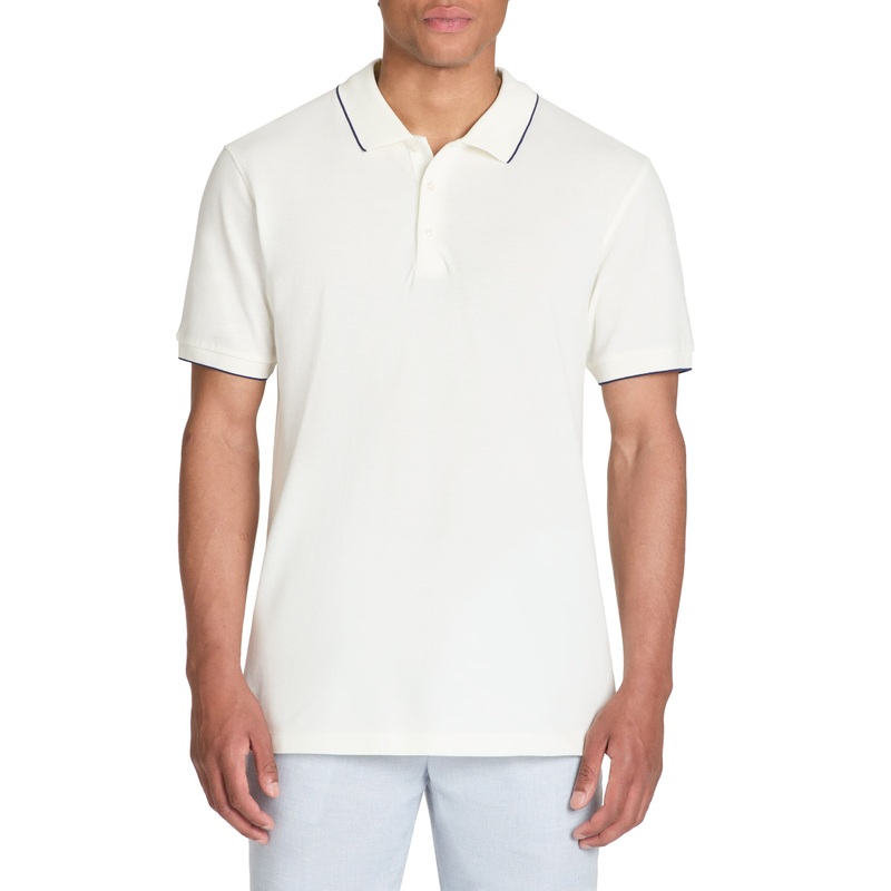 Regular Cotton Pique Polo Shirt - Beige