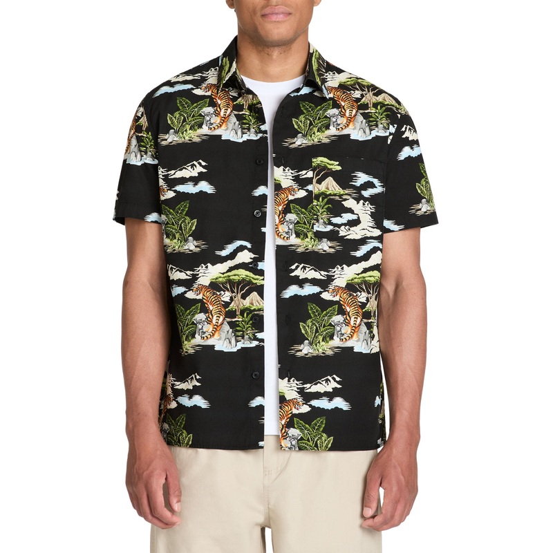 Regular Cotton Shirt - Black