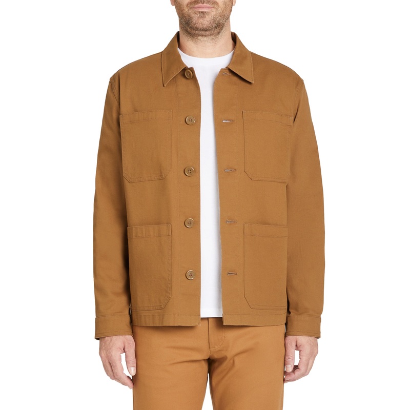 Shirt Collar Jacket - Brown