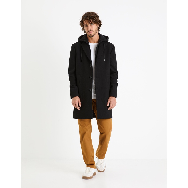 Straight Chino Pants In Stretch Cotton - Caramel