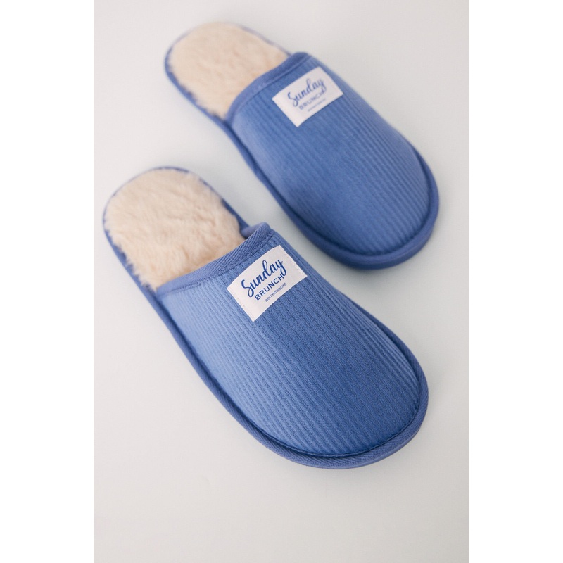 Unleashed House Slippers Blue Bread
