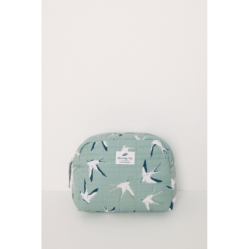 Large Bird Print Beauty Case