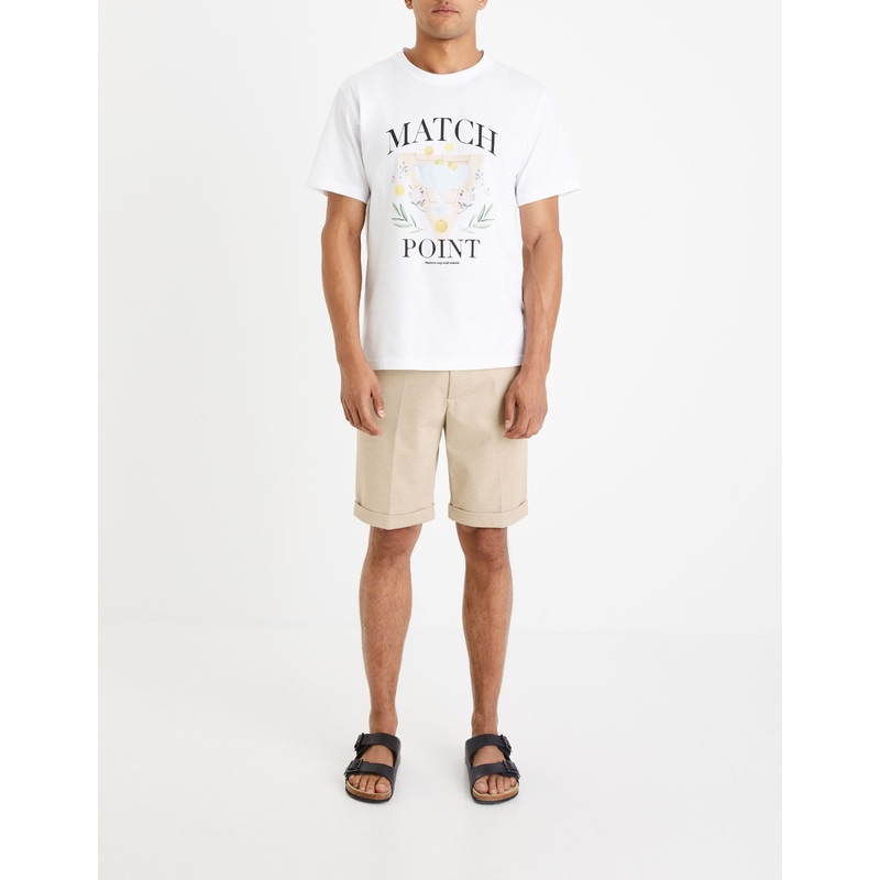 Mesh Bermuda - Light Beige