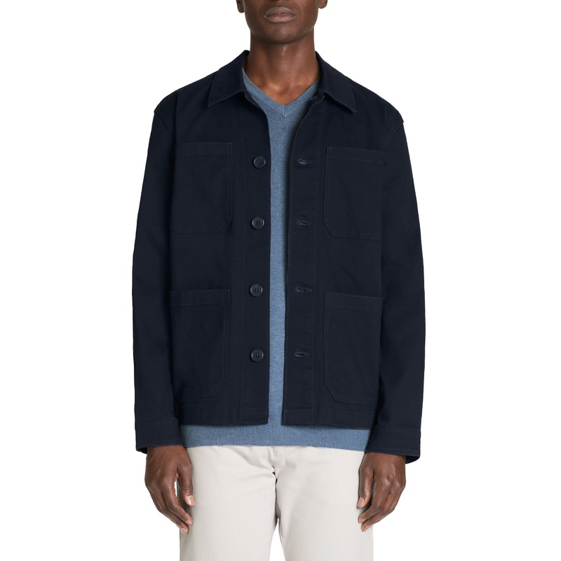 Shirt Collar Jacket - Navy