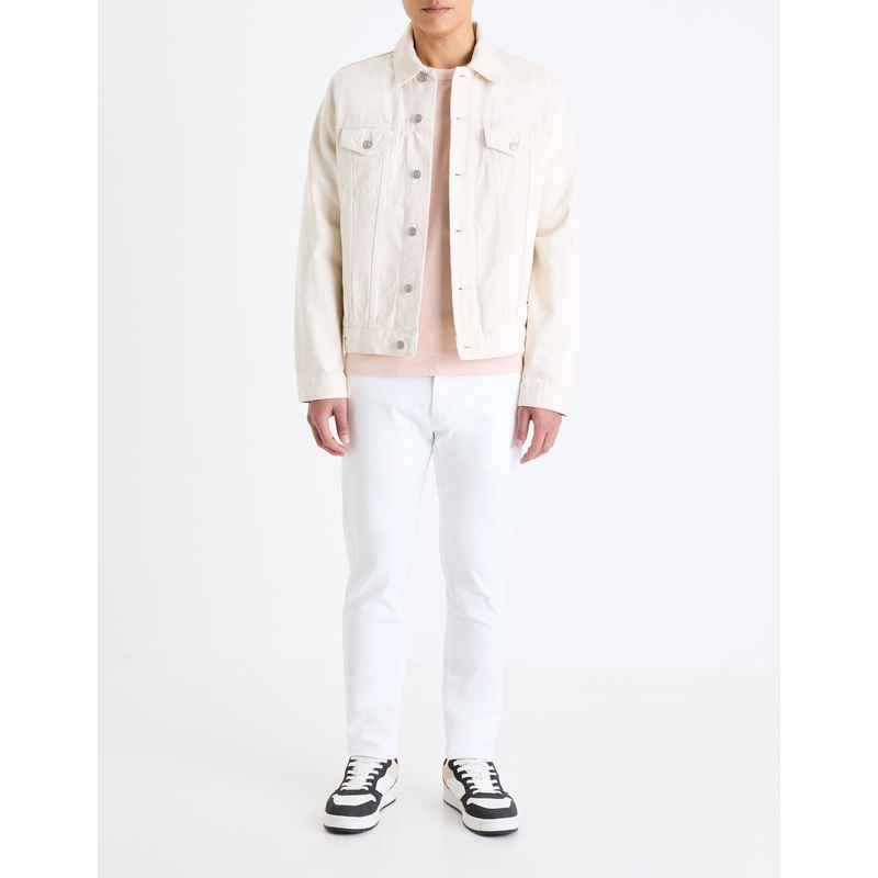 Slim Chino Pants In Stretch Cotton - White