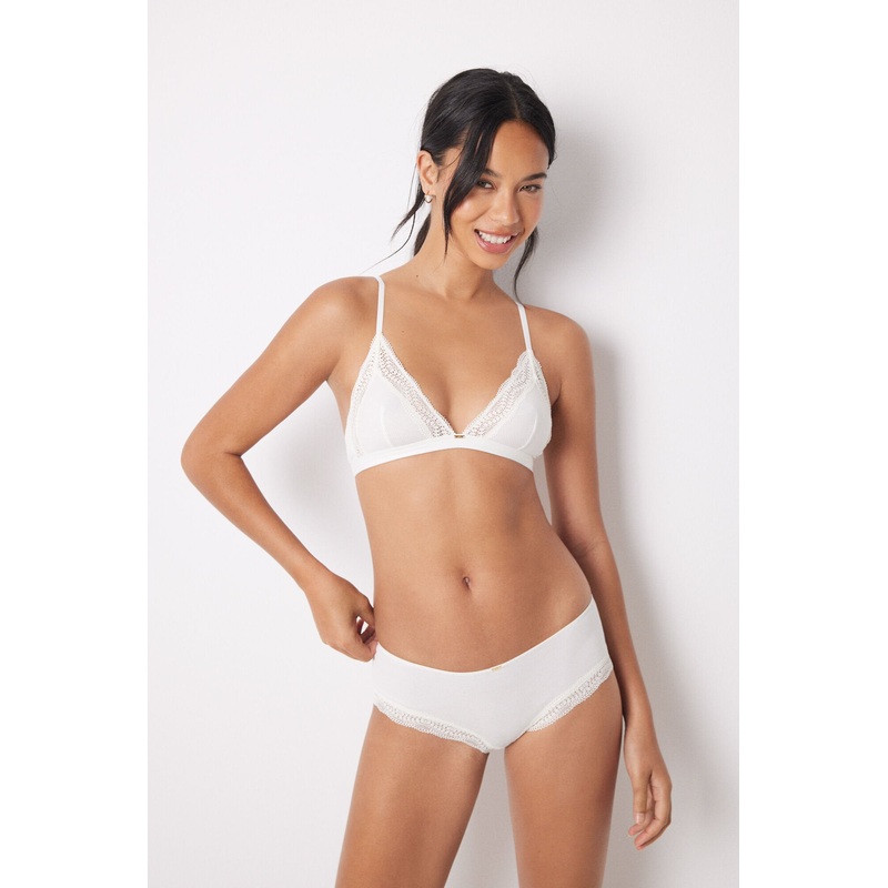 White Cotton Wide Side Panty