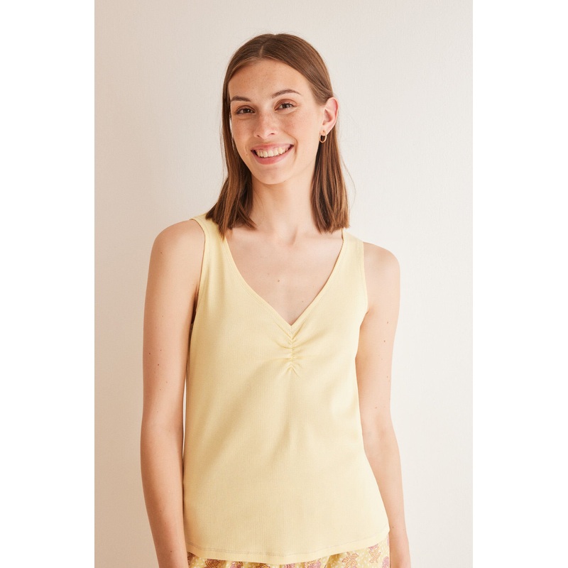 Yellow Cotton Short Pajamas