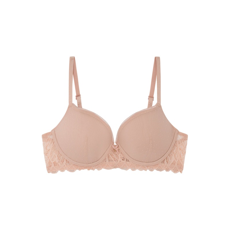 Beautiful Pink Tulle Lace Bra